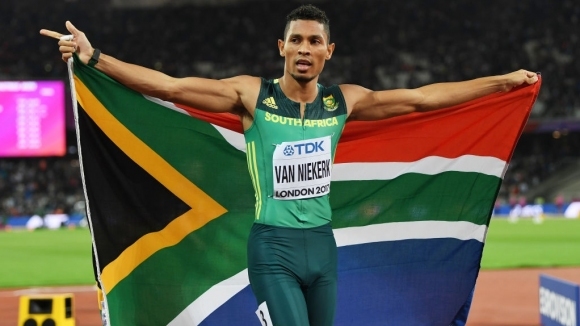 Световният рекордьор в бягането на 400 метра Уейд ван Нийкерк