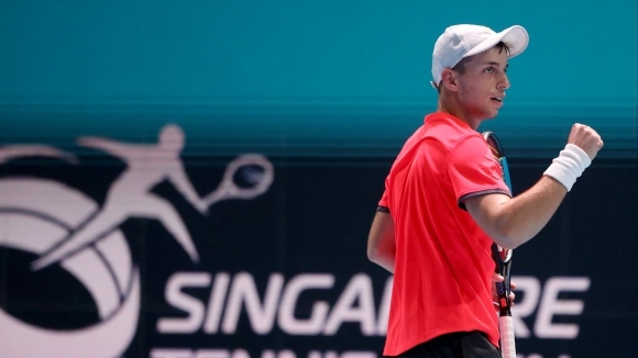 Новата звезда на българския тенис Адриан Андреев постигна първата си