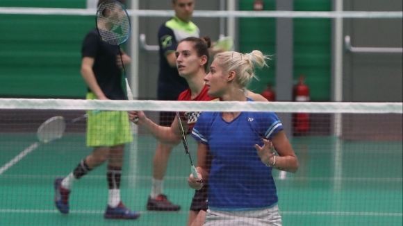 Европейските шампионки на двойки жени Стефани Стоева и Габриела Стоева