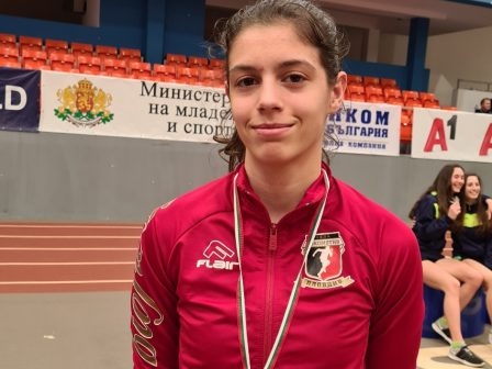 Най добрата ни атлетка в хоризонталните скокове при девойките Пламена Миткова