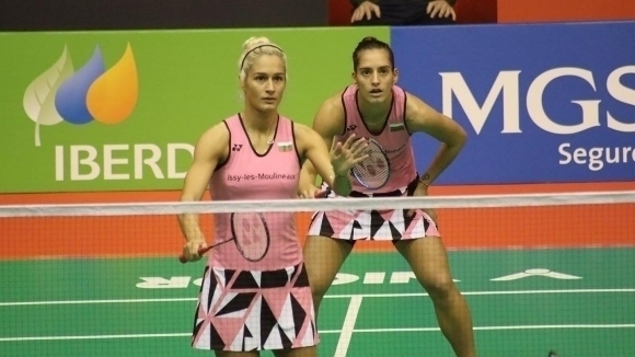 Европейските шампионки на двойки жени Стефани Стоева и Габриела Стоева