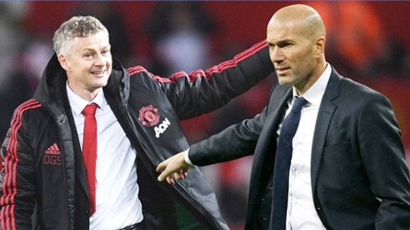 Наставниците на Реал Мадрид и Манчестър Юнайтед съответно Зинедин Зидан