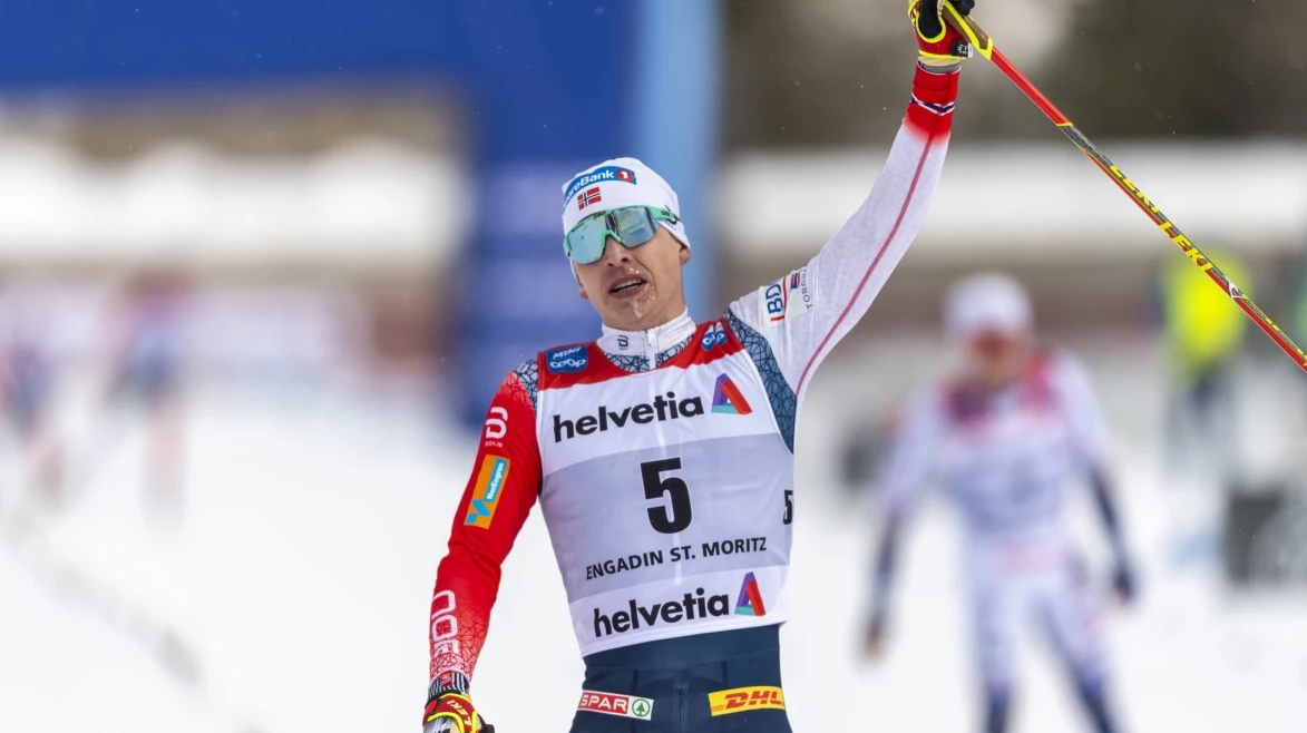 Норвежецът Симен Крюгер спечели преследването на 50 километра свободен стил