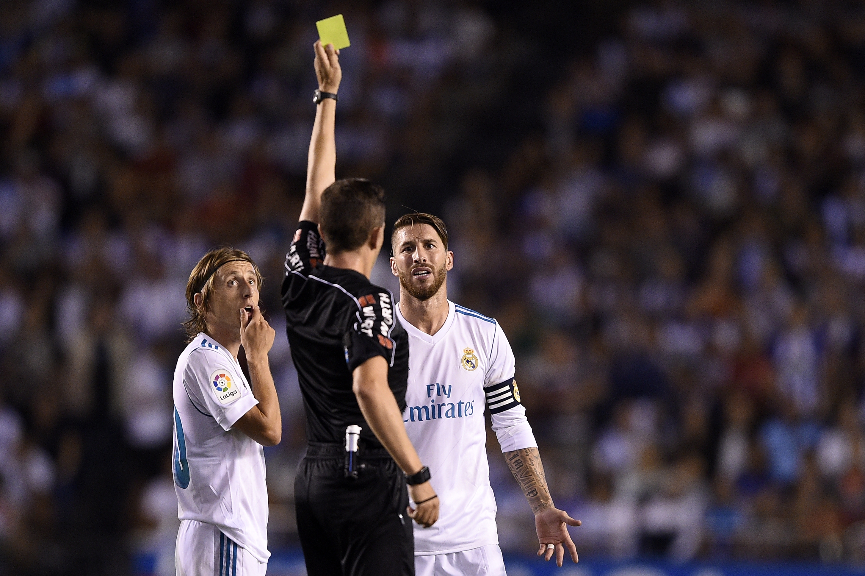 Капитанът на Реал Мадрид Серхио Рамос беше изгонен в края