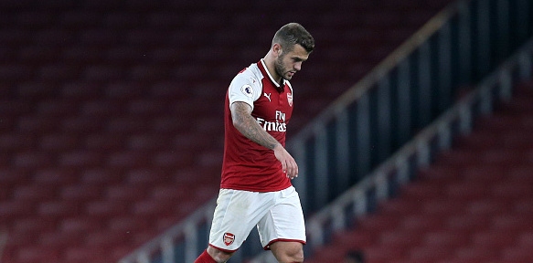 Халфът на Арсенал Джак Уилшир напомни за себе си, но