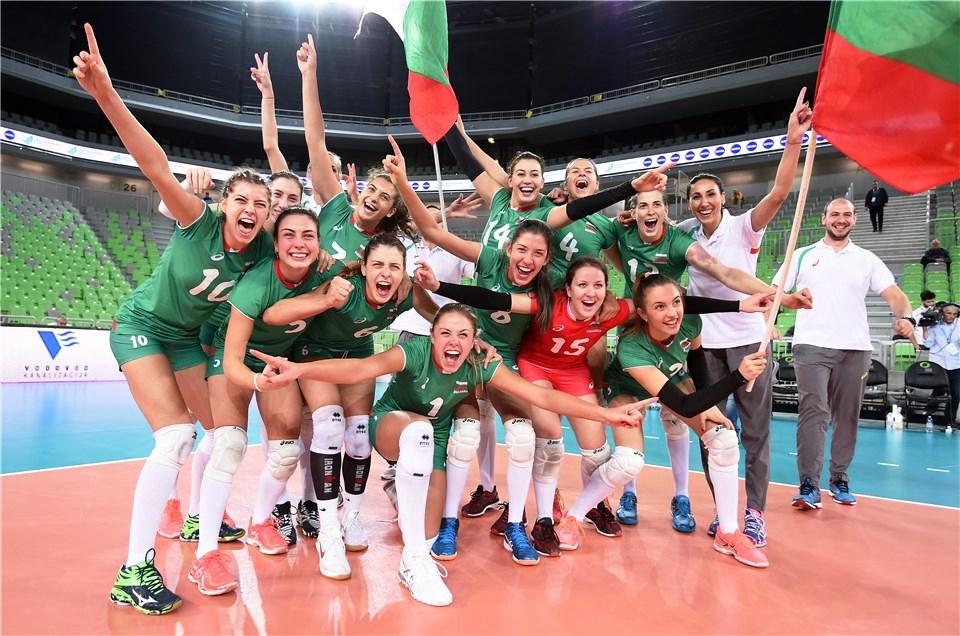 Волейболистките от националния отбор на България за жени до 23