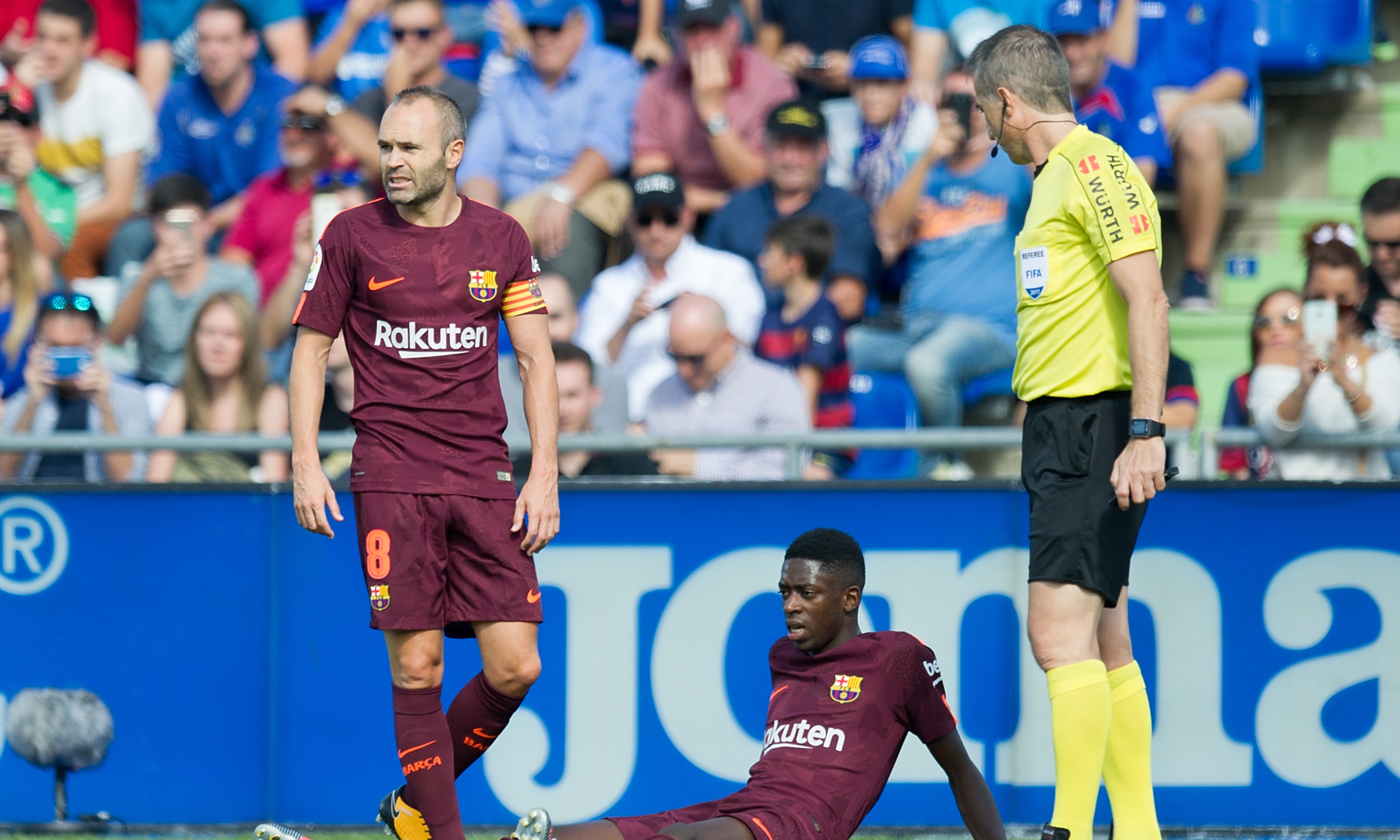 Контузеният футболист на Барселона Усман Дембеле замина за Финландия където